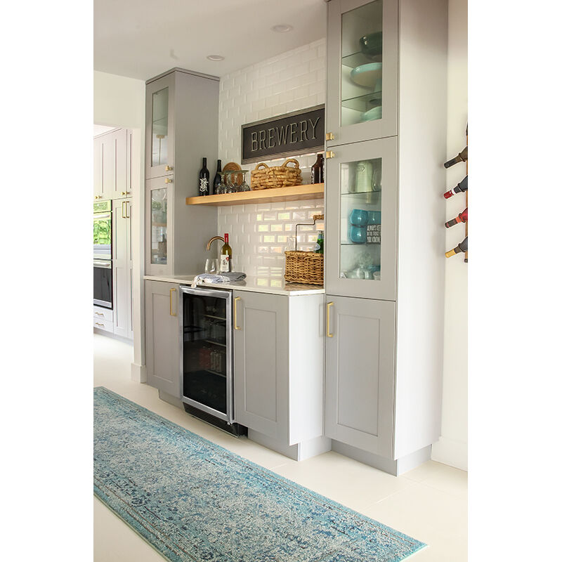 Frigidaire 24 in. 5.3 cu. ft. Built-In/Freestanding Beverage Center with Adjustable Shelves & Digital Control - Stainless Steel, , hires