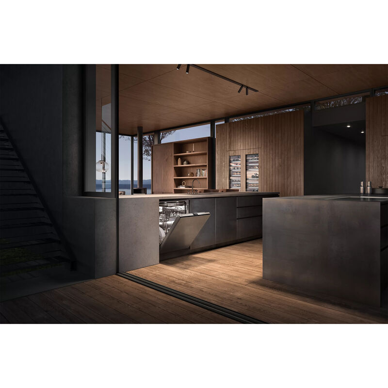 Gaggenau 400 Series 24 in. Built-in Wine Coolers with Metal & Wood Racks, Multi-Temperature Zones & 99 Bottle Capacity - Stainless Steel, , hires