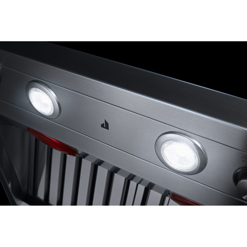 JennAir Pro-Style 48 in. Ducted Canopy Pro Style Style Range Hood with 1200 CFM, 4 Fan Speeds & 3 Halogen Lights - Stainless Steel, , hires
