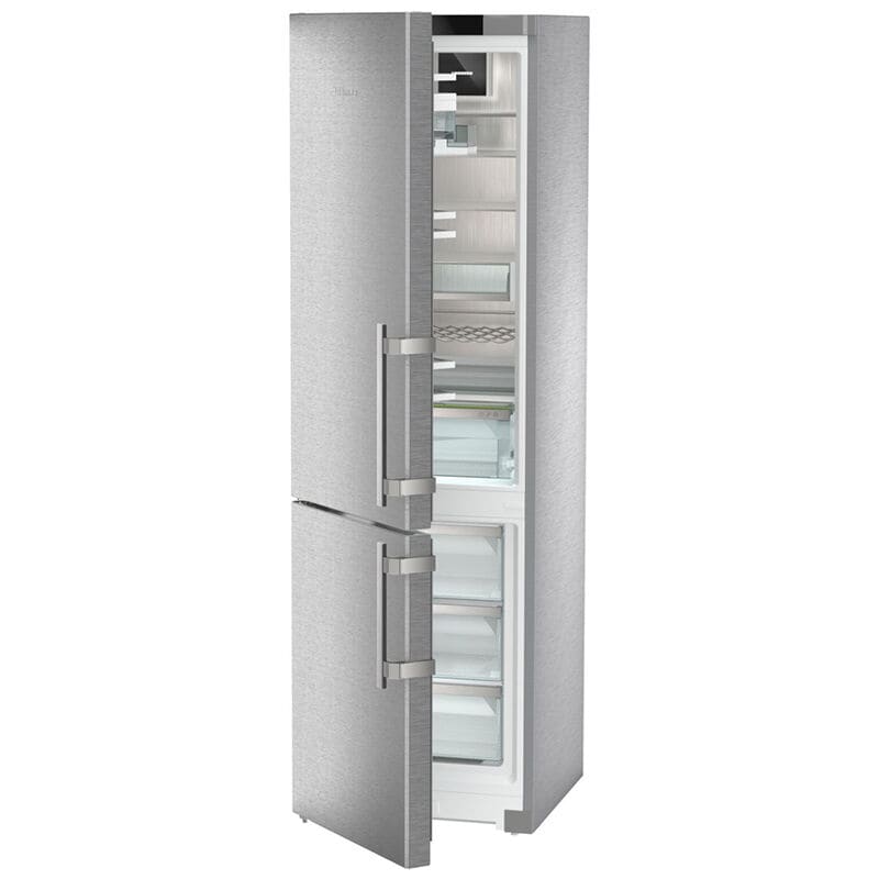 Liebherr Peak 24 in. 12.8 cu. ft. Smart Counter Depth Bottom Freezer Refrigerator Left Hinged - Stainless Steel, , hires