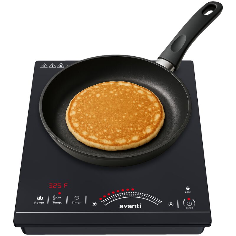Avanti Induction Cooktop 1,800 Watt Portable Hot Plate - Black, , hires