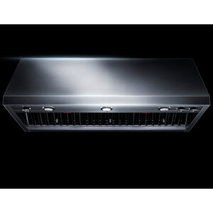 JennAir Pro-Style 48 in. Ducted Canopy Pro Style Style Range Hood with 1200 CFM, 4 Fan Speeds & 3 Halogen Lights - Stainless Steel, , hires