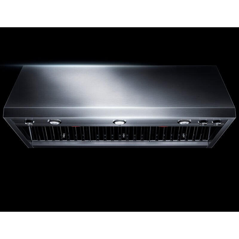 JennAir Pro-Style 48 in. Ducted Canopy Pro Style Style Range Hood with 1200 CFM, 4 Fan Speeds & 3 Halogen Lights - Stainless Steel, , hires