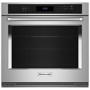 KitchenAid 30 in. 5.0 cu. ft. Electric Smart Wall Oven with True European Convection & Self Clean - stainless Steel With PrintShield Finish, , hires