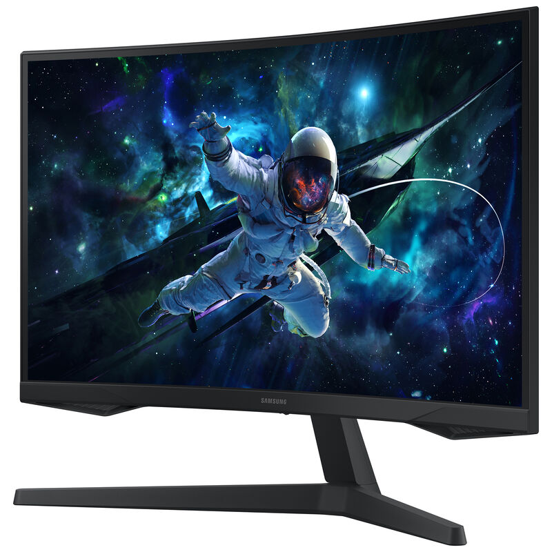 Samsung - 27" Odyssey 1000R Curved QHD 165Hz 1ms AMD FreeSync Gaming Monitor (DP, HDMI) - Black, , hires