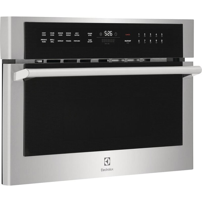 Electrolux 30 in. 1.6 cu. ft. 1000W Built-In Microwave with Convection & Sensor Cooking - Stainless Steel, , hires