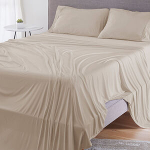 BEDGEAR Dri-Tec Queen Sheets (Ideal for Adj. Bases) - Medium Beige, , hires