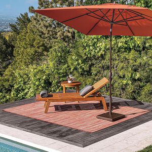 SimplyShade Painted Desert 8' x 10' Outdoor Rug - Red, , hires