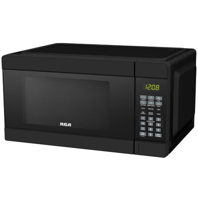 RCA 20 in. 1.1 cu. ft. Countertop Microwave with 10 Power Levels - Black | RMW1132B