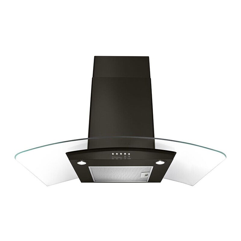 Whirlpool 30 in. Convertible Chimney Style Range Hood with 400 CFM, 3 Fan Speeds & 2 LED Lights - Black Stainless, , hires