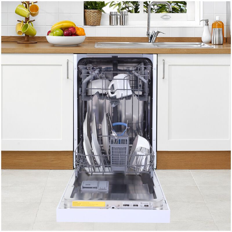 Avanti 18 in. ADA Compliant Front Control Dishwasher with 53 dBa Sound Level & Pocket Handle - White, , hires