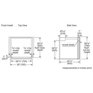 Bosch 500 Series 30 in. 4.6 cu. ft. Electric Single Wall Oven - Stainless Steel, , hires