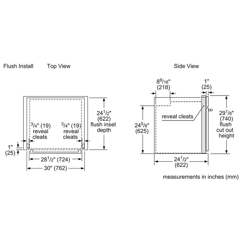Bosch 500 Series 30 in. 4.6 cu. ft. Electric Single Wall Oven - Stainless Steel, , hires