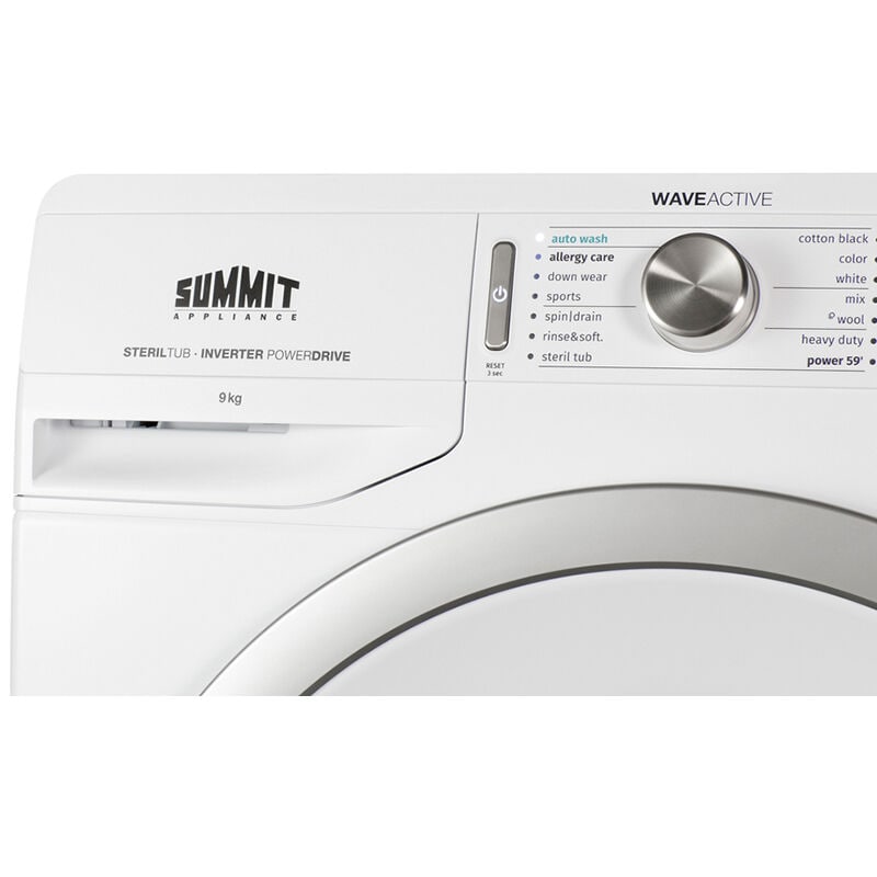 Summit 24 in. 2.3 cu. ft. Stackable Front Load Washer - White, , hires