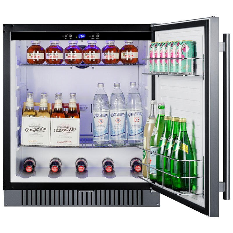 Summit 27 in. 4.9 cu. ft. ADA Compliant Outdoor Undercounter Refrigerator - Stainless Steel, , hires