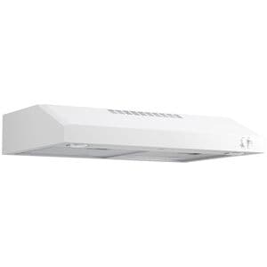 GE 30 in. Convertible Standard Style Range Hood with 270 CFM, 2 Fan Speeds & 2 LED Lights - White, , hires