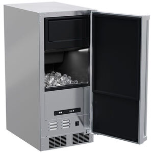 Marvel 15 in. Built-In Undercounter Outdoor Ice Maker with 28 lb. Ice Storage, Auto-Defrost & Digital Control - Stainless Steel, , hires