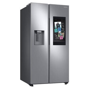 Samsung Family Hub Series36 in. 26.7 cu. ft. Smart Side by Side Refrigerator with Ice & Water Dispenser - Stainless Steel, Stainless Steel, hires
