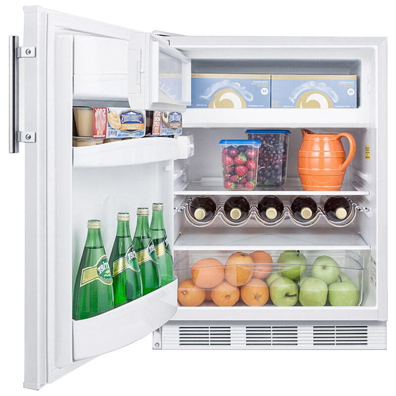 Summit 24 in. 5.1 cu. ft. Undercounter Refrigerator - White, , hires