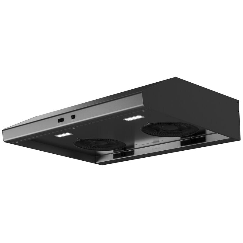 Zephyr Cyclone Series 36 in. Ducted Standard Style Range Hood with 600 CFM, 3 Fan Speeds & 2 LED Lights - Black Stainless, Black Stainless, hires
