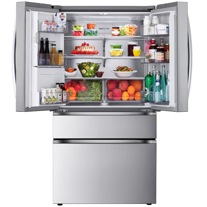 LG 36 in. 28.6 cu. ft. Smart 4-Door French Door Refrigerator with Ice & Water Dispenser - PrintProof Stainless Steel, PrintProof Stainless Steel, hires