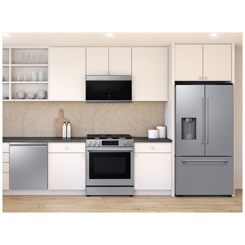 Samsung 30 in. 2.1 cu. ft. 1000W Smart Over-the-Range Microwave with 500 CFM & Sensor Cooking - Stainless Steel, , hires