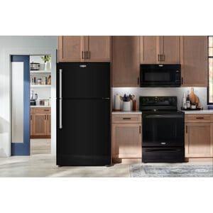 Maytag 30 in. 19.3 cu. ft. Garage-Ready Top Freezer Refrigerator - Black, , hires