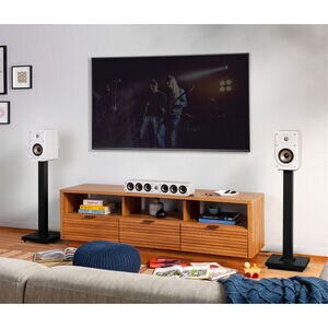 Polk Signature Elite ES15 High-Quality Compact Bookshelf Speakers (Pair) - White, White, hires