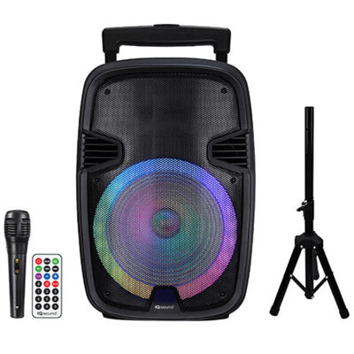 Supersonic 15" Portable Bluetooth Speaker with True Wireless Stereo - Black | IQ-5715DJBT