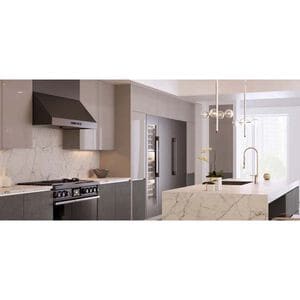 Dacor 48 in. Smart Ducted Canopy Pro Style Style Range Hood with 1200 CFM, 4 Fan Speeds & 1 LED Light - Graphite Stainless, , hires