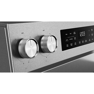 KitchenAid 30 in. 5.3 cu. ft. Smart Air-Fry True European Convection Electric Range with Radiant Burners - Stainless Steel with PrintShield Finish, , hires