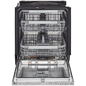 LG Studio 24 in. Top Control Flush-Mount Smart Dishwasher with 45 dBa Sound Level, 3rd-Rack & Dynamic Dry - Custom Panel Ready, , hires