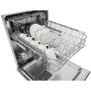 Frigidaire 24 in. Top Control Dishwasher with 49 dBa Sound Level, 3rd-Rack & EvenDry - Stainless Steel, , hires