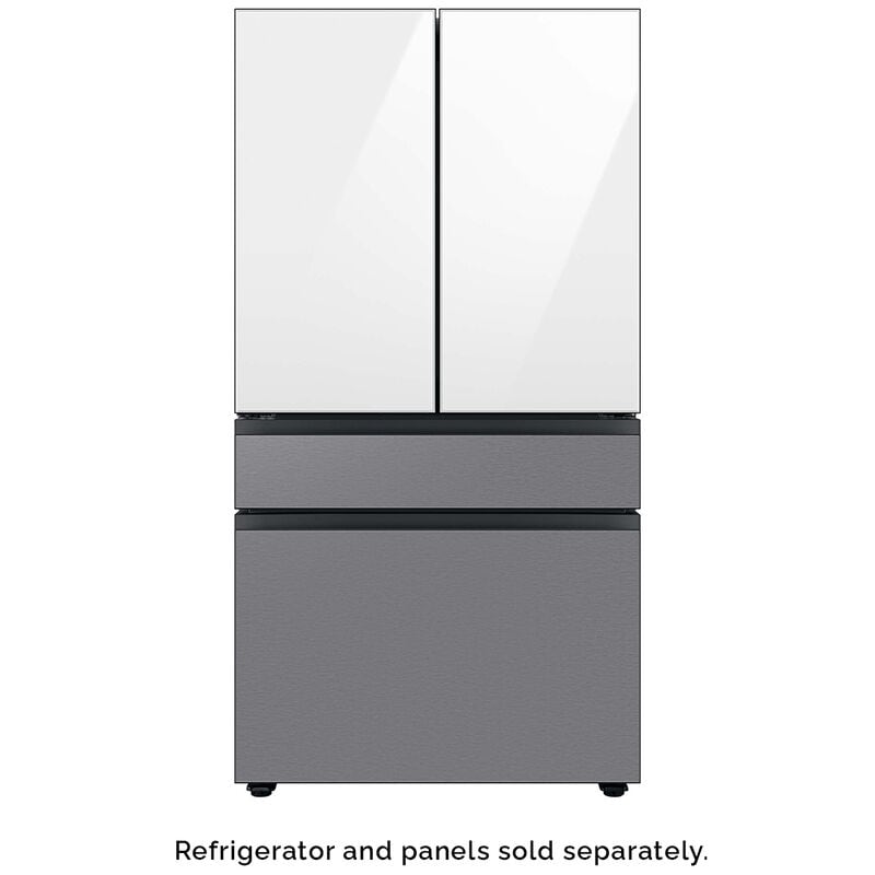 Samsung Bespoke 4-Door French Door Bottom Panel for Refrigerators - Stainless Steel, , hires