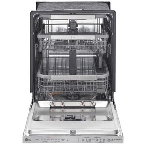 LG 24 in. Top Control Smart Dishwasher with 44 dBa Sound Level, 3rd-Rack, Dynamic Dry & Pocket - PrintProof Stainless Steel, PrintProof Stainless Steel, hires