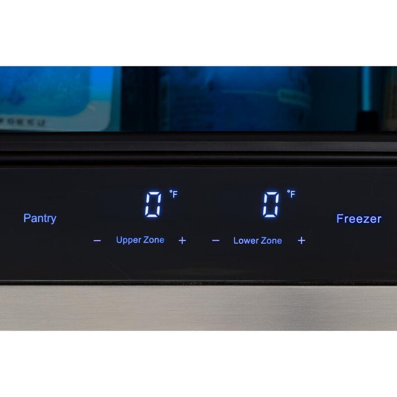 Zephyr Presrv Series 24 in. 3.9 cu. ft. Double Refrigerator & Freezer Drawers - Custom Panel Ready, , hires