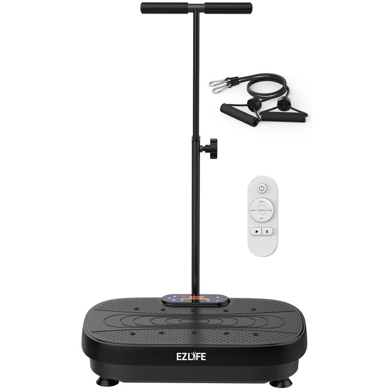 EZLife Vibration Platform with Upright T-Bar Handle, , hires