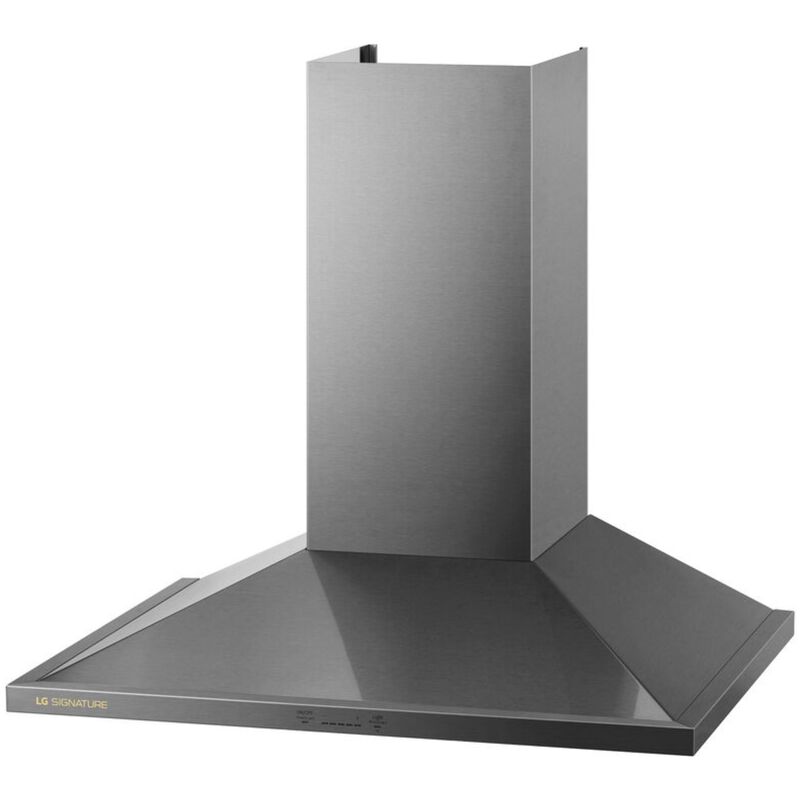 LG SIGNATURE 30 in. Smart Ducted Chimney Style Range Hood with 600 CFM, 5 Fan Speeds & 2 LED Lights - Stainless Steel, , hires