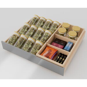 XO 24 in. Undercounter Wine Cooler with Metal Racks, Dual Temperature Zones & 30 Bottle Capacity Right Hinge - Stainless Steel, , hires