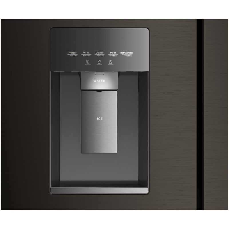 Whirlpool 36 in. 21.9 cu. ft. Smart Counter Depth 4-Door French Door Refrigerator with Ice & Water Dispenser - Black Stainless, , hires