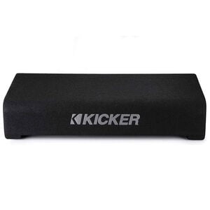 Kicker Down Firing Shallow Mount 10" Subwoofer Box, , hires