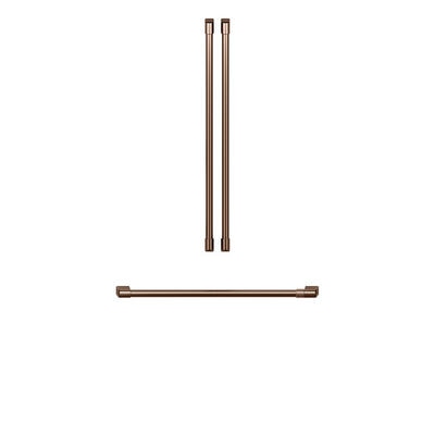 Cafe 36 in. 3-Door French Door Refrigerator Handle Kit (Set of 3) - Brushed Copper | CXLB3H3PMCU
