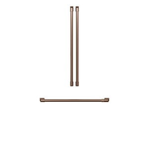 Cafe 36 in. 3-Door French Door Refrigerator Handle Kit (Set of 3) - Brushed Copper