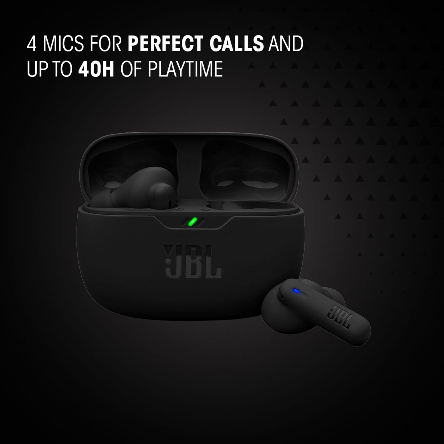 JBL Vibe Beam 2 True Wireless Noise-Canceling Earbuds (Black