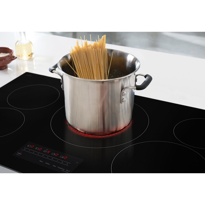 LG 36 in. 5-Burner Smart Electric Cooktop with Simmer Burner & Power Burner - Black, , hires