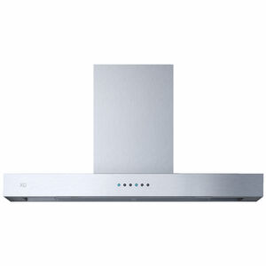 XO 36 in. Convertible Chimney Style Range Hood with 600 CFM, 3 Fan Speeds & 2 LED Lights - Stainless Steel, , hires