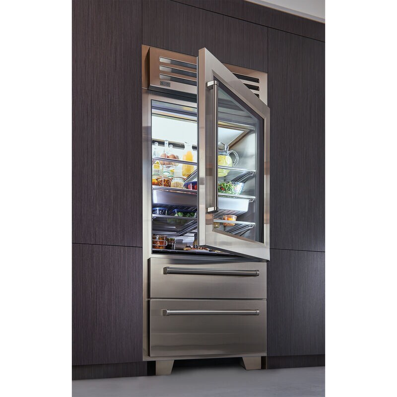 Sub-Zero 36 in. 22.7 cu. ft. Built-In Counter Depth Bottom Freezer Refrigerator with Ice Maker - Stainless Steel, , hires