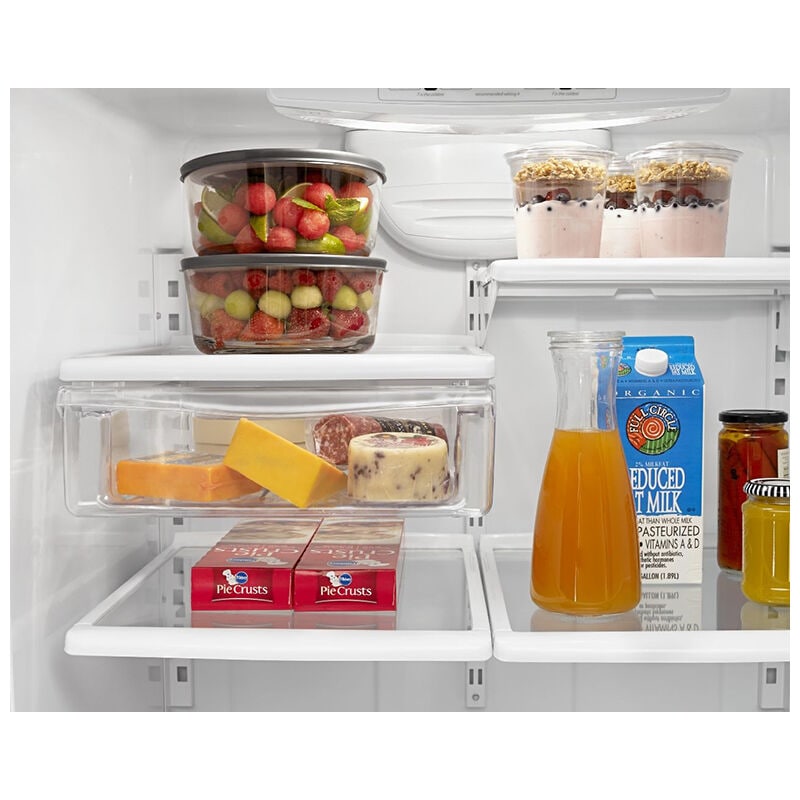 Amana 33 in. 22.0 cu. ft. Bottom Freezer Refrigerator - White, White, hires