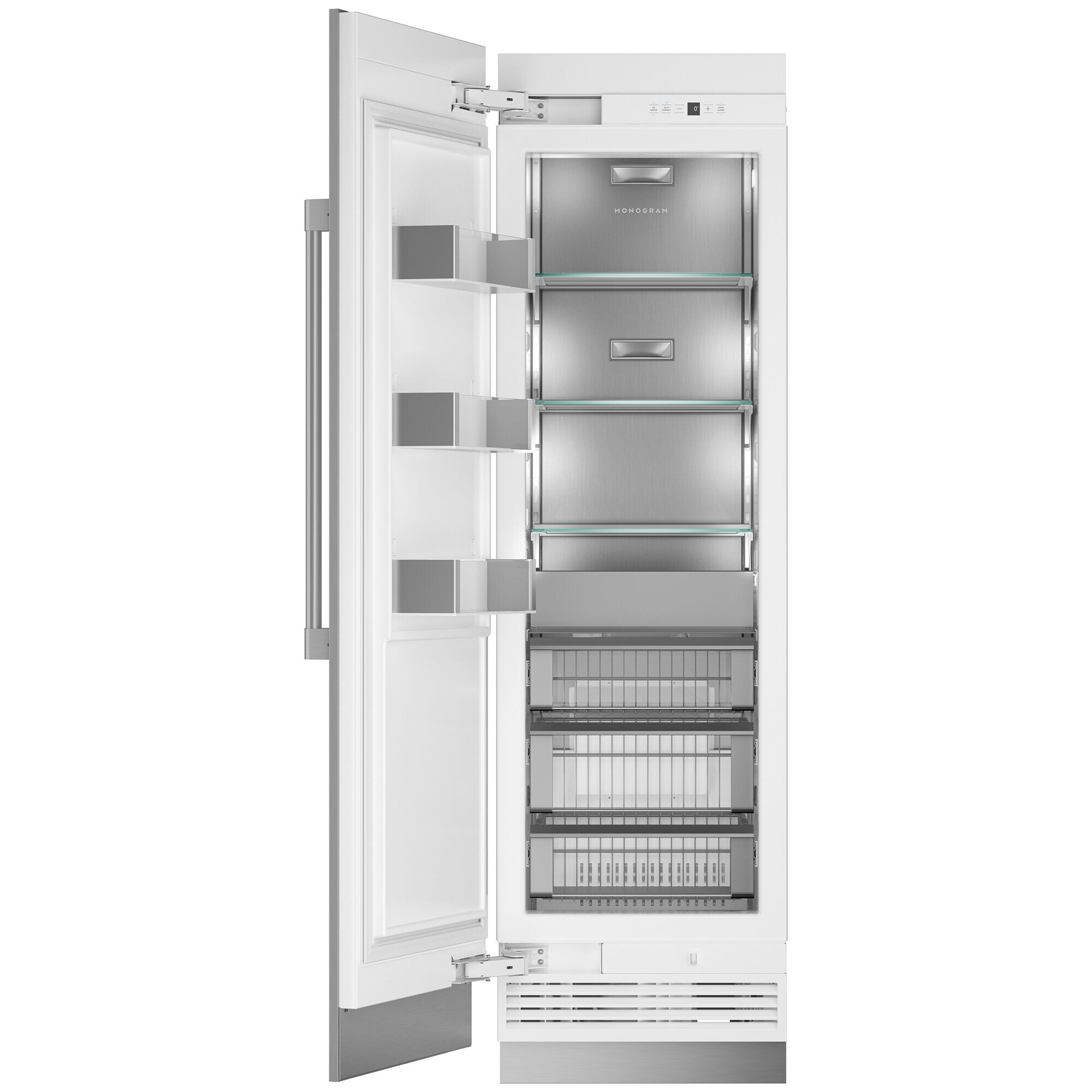 Monogram 24 in. 12.5 cu. ft. Built-In Smart Upright Freezer