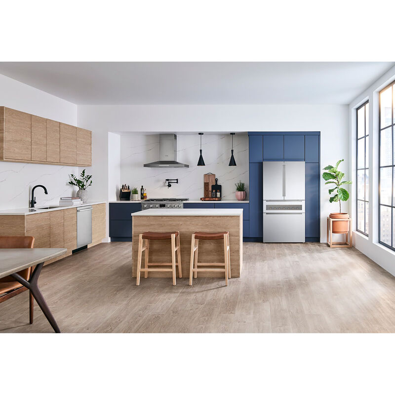 Bosch 800 Series 36 in. 20.5 cu. ft. Smart Counter Depth 4-Door French Door Refrigerator with Internal Water Dispenser - Stainless Steel, , hires